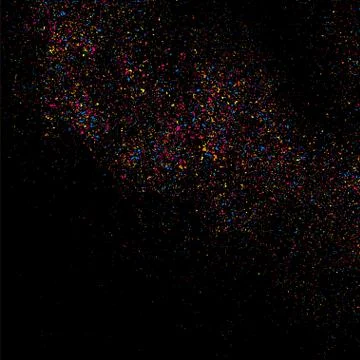 Colorful explosion of confetti. Illustrazione stock