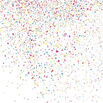 Colorful explosion of confetti. Stock Illustration