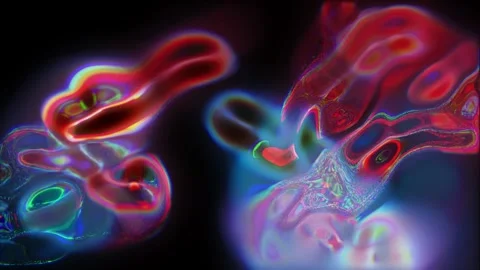 Colorful explosion of fluid ink moving and spreading Stock Footage 276609718