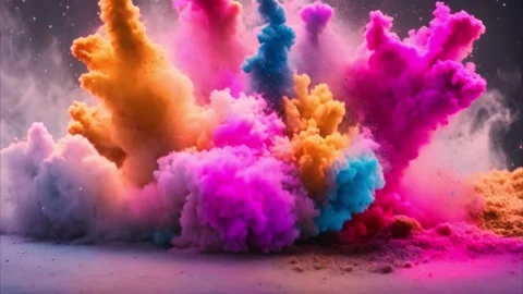 Colorful Explosion 動画素材 284572655