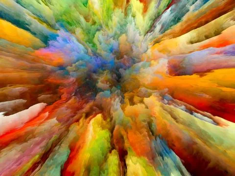 Colorful Explosion Stock Illustration