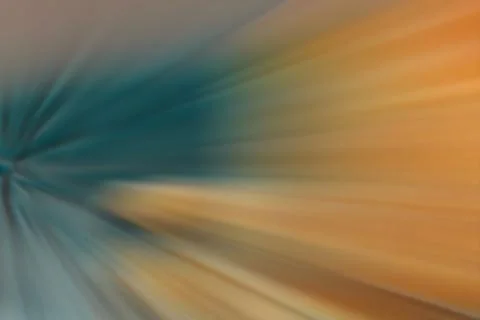 Colorful explosion with motion blur in blue and orange Stock Illustration