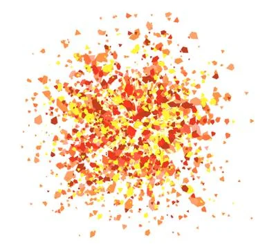 Colorful explosion, paint drip, splash design vector illustration. Stock Illustration