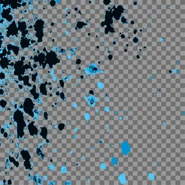 Colorful explosion of paint splatter. Isolated on gr Stock Illustration