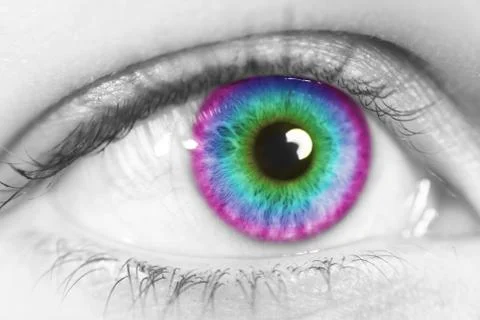 Colorful eye Stock Illustration