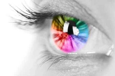 Colorful eye Stock Illustration