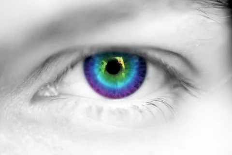 Colorful eye Stock Illustration