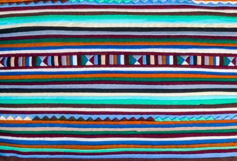 Colorful  fabric alternation pattern Stock Photos