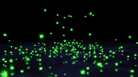 Colorful Falling Marbles - Green Stock Footage 35857652