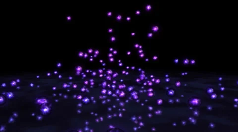 Colorful Falling Marbles - Purple Stock Footage 35854972