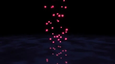 Colorful Falling Marbles - Red Video stock 35855352