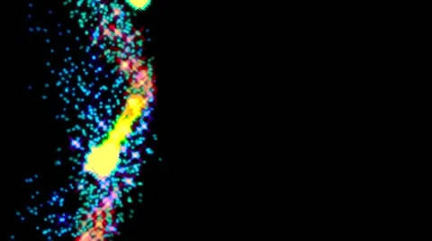 Colorful Falling Sparkling Ball Stock Footage 43249523