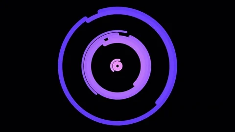 Colorful Fast Animated Circular Stroke Vortex - Loop Pink Purple Stock Footage 84070237