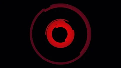 Colorful Fast Animated Circular Stroke Vortex - Loop Dark Red Stock Footage 84070429