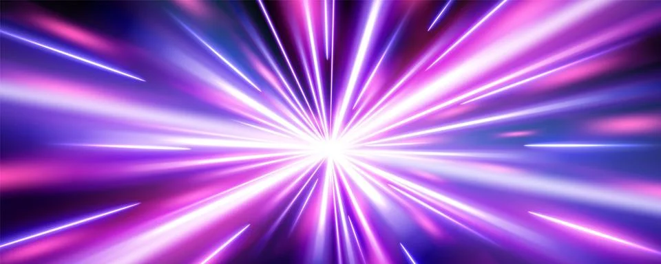 Colorful fast speed light effect Stock Illustration