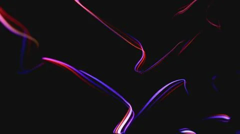 Colorful Fiber Strings Motion Background 3d illustration 스톡 일러스트