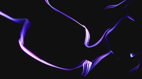 Colorful Fiber Strings Motion Background 3d illustration Illustrazione stock