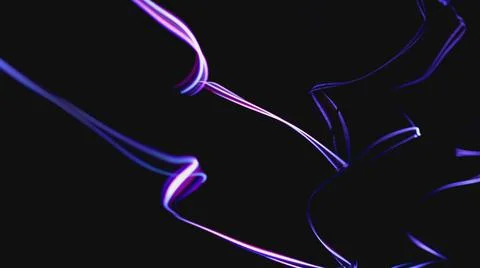 Colorful Fiber Strings Motion Background 3d illustration Illustrazione stock