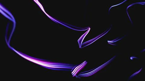 Colorful Fiber Strings Motion Background 3d illustration Stock Illustration
