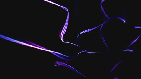 Colorful Fiber Strings Motion Background 3d illustration Illustrazione stock