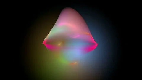 Colorful figure abstract loop motion background Stock Footage 70604946