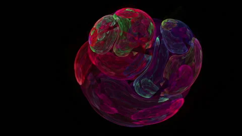 Colorful figure abstract loop motion background Stock Footage 91144395