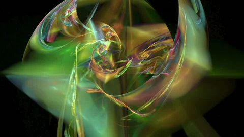 Colorful figure abstract loop motion background Stock Footage 91144900