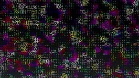 Colorful Figures Dark Vidéo 157923927