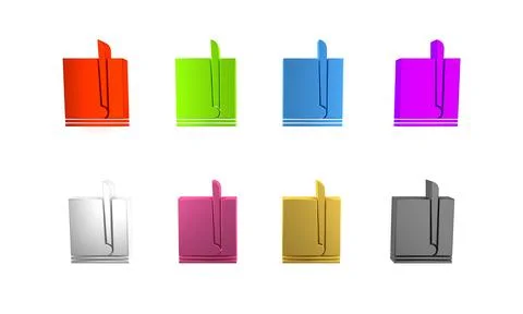 Colorful File document icon isolated on white background. Checklist icon. B.. Stock Illustration