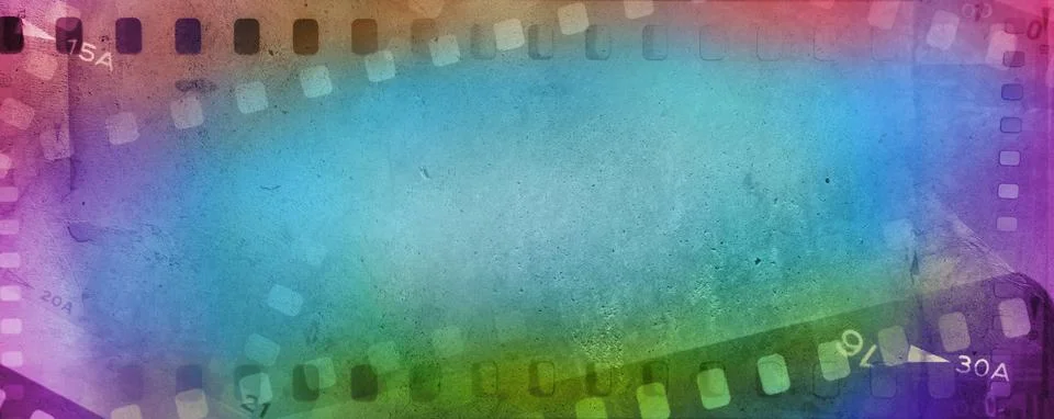 Colorful film frames Stock Photos