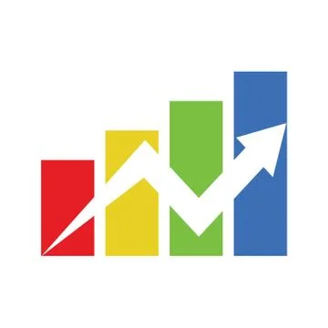 Colorful Financial Progress Stock Illustration