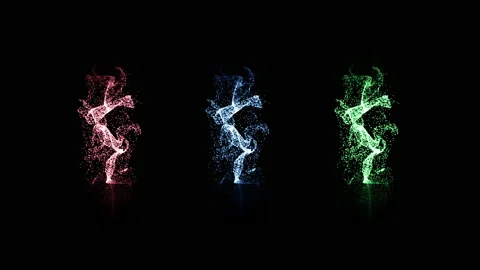 Colorful fire abstract background motion graphic Stock Footage 130201348