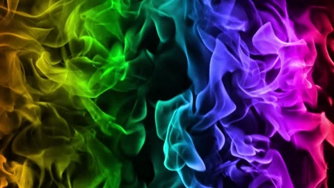 Colorful Fire Display Stock-Footage 249408341