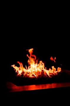 Colorful fire Stock Photos