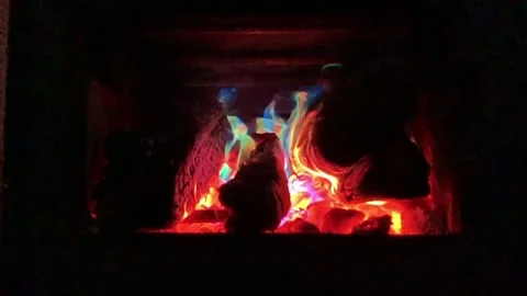 Colorful Fire Slow Motion Light Color Show Stock Footage 301348151