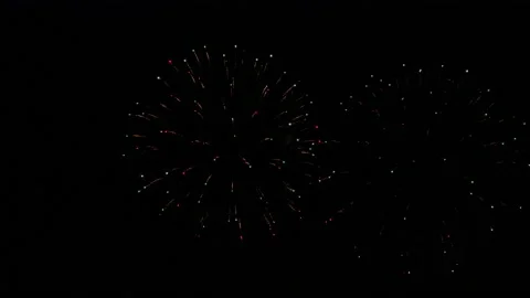 Colorful firework in 8K resolution 7680x4320. launch of the festive fireworks Vídeos de archivo 209662984