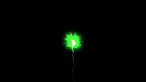 Colorful firework against black background Stock Footage 69974849