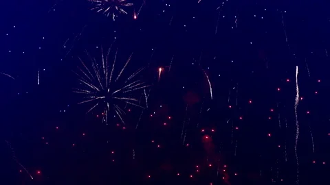 Colorful Firework Background evening show fireworks dark celebration 動画素材 221489091