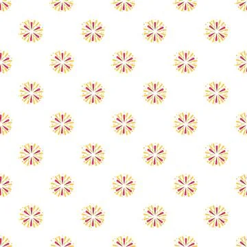 Colorful firework bursts creating seamless celebration pattern Stock-Illustration