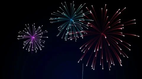 Colorful of firework for celebration Stock Footage 119678992