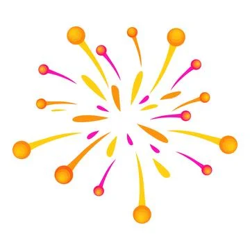 Colorful firework exploding, creating festive atmosphere Stock Illustration