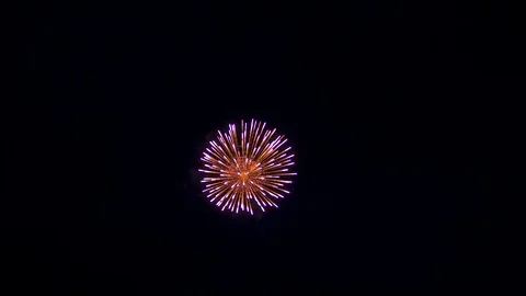Colorful Firework Exploding in Slow Motion Stock Footage 92448423