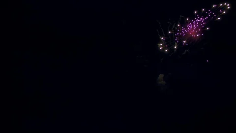 Colorful Firework Exploding in Slow Motion Stock Footage 92508374