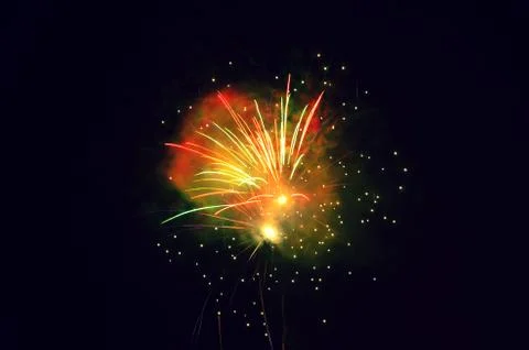 Colorful firework Stock Photos