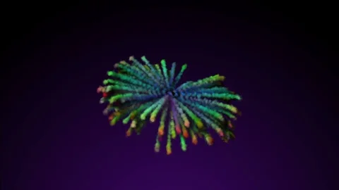Colorful Fireworks Background Stock Footage 105942598
