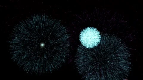Colorful Fireworks Display Exploding Against a Dark Night Sky Background 스톡 동영상 334989090