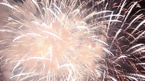 Colorful fireworks display Stock Footage 106858698