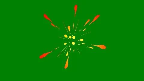 Colorful fireworks-like effect with sharp and vibrant particle streaks Stock Footage 301387515