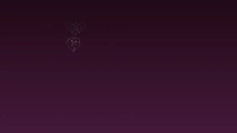 Colorful fireworks explode in the sky with heart shapes for Valentines Day .. Stock Footage 326501867