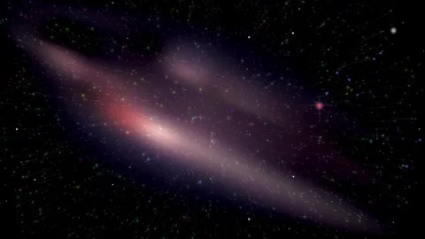 Colorful Fireworks Exploding Against a Dark Nebula and Starry Sky Background Stock Footage 328616127